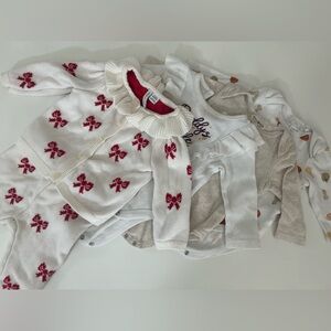 Seasonal Baby Girl Bundle 3–6M Fall Neutral Outfit Set (4pcs)